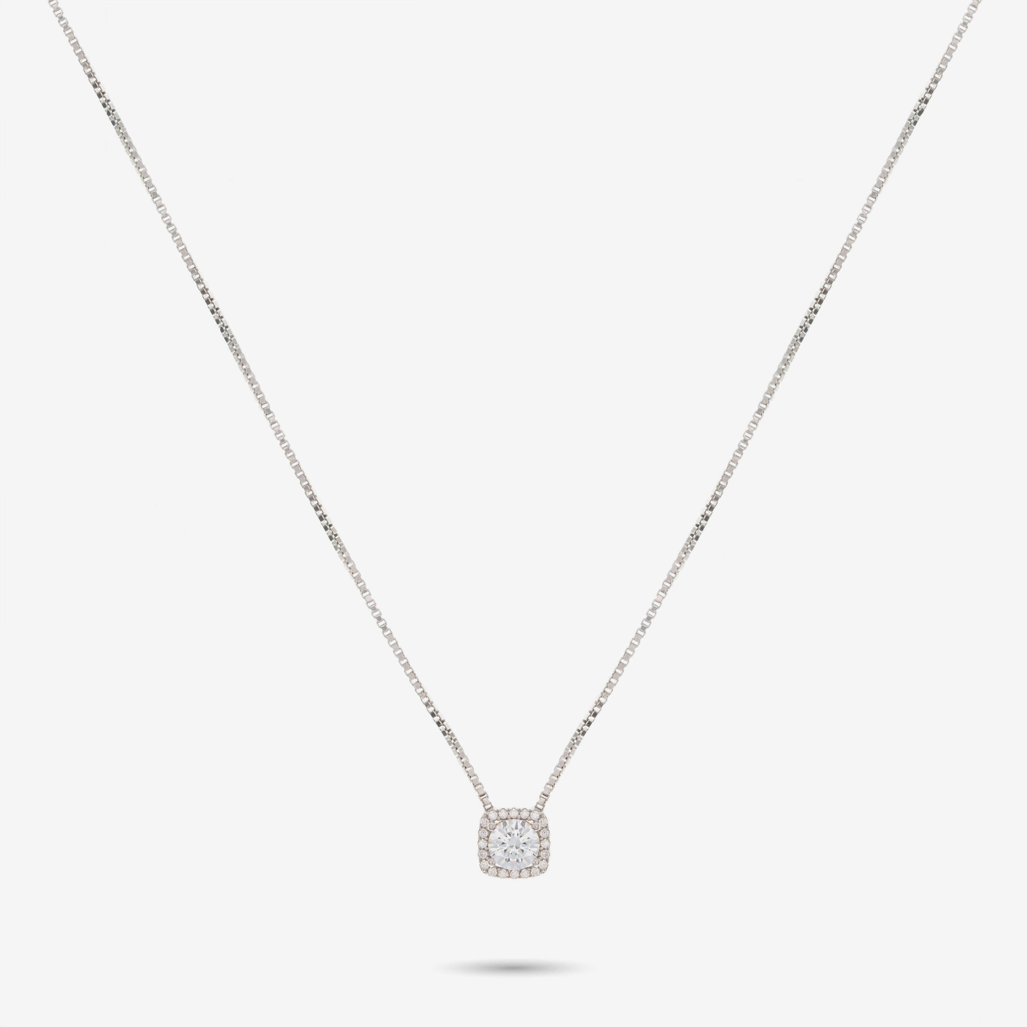 Hochwertige Halskette aus 925 Sterling Silber mit glänzendem Stein, perfektes minimalistisches Schmuckstück für jeden Anlass.