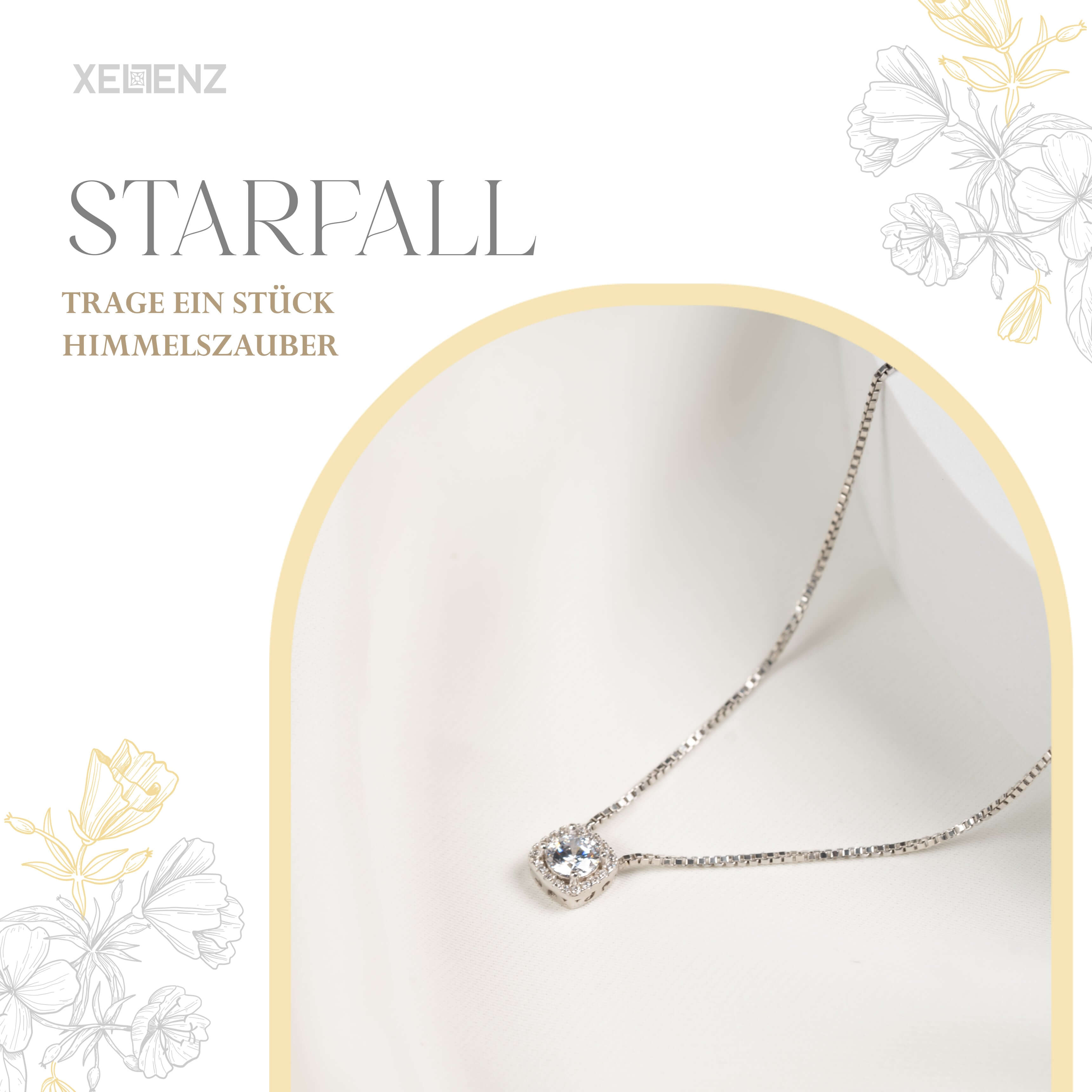 Hochwertige silberne Halskette mit glänzendem Stein, ideal für elegante Anlässe und minimalistischen Schmuckstil.